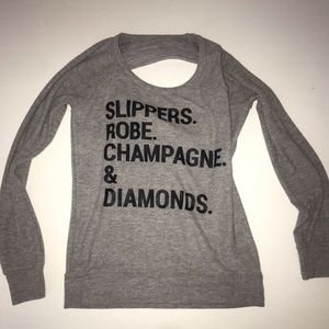 Chaser sweater with open back